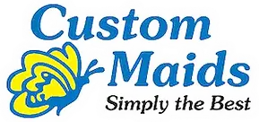 Custom Maids house cleaning services logo