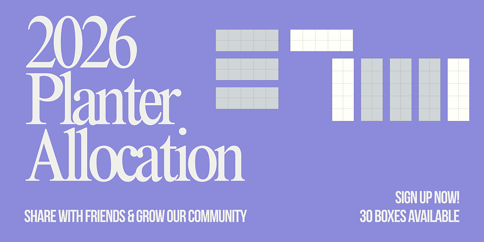 Join our 2026 Growing Space