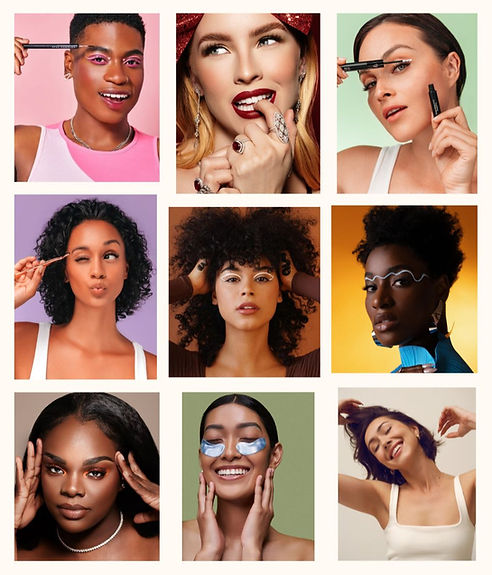 editorial makeup on professional models for portfolio building done by los angeles makeup artist and orange county makeup artist