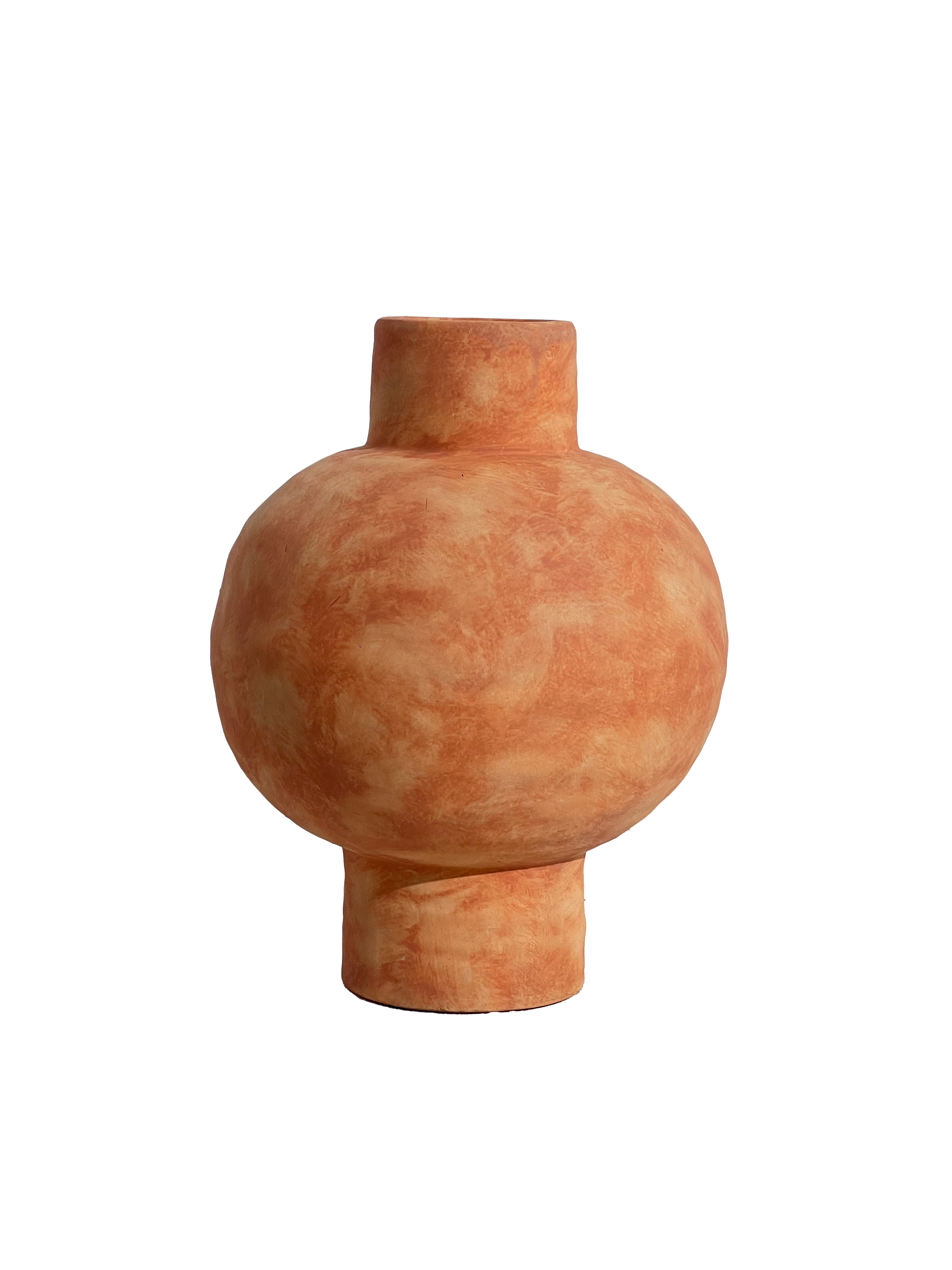 Morandi Art Vase -  retro orange "C"