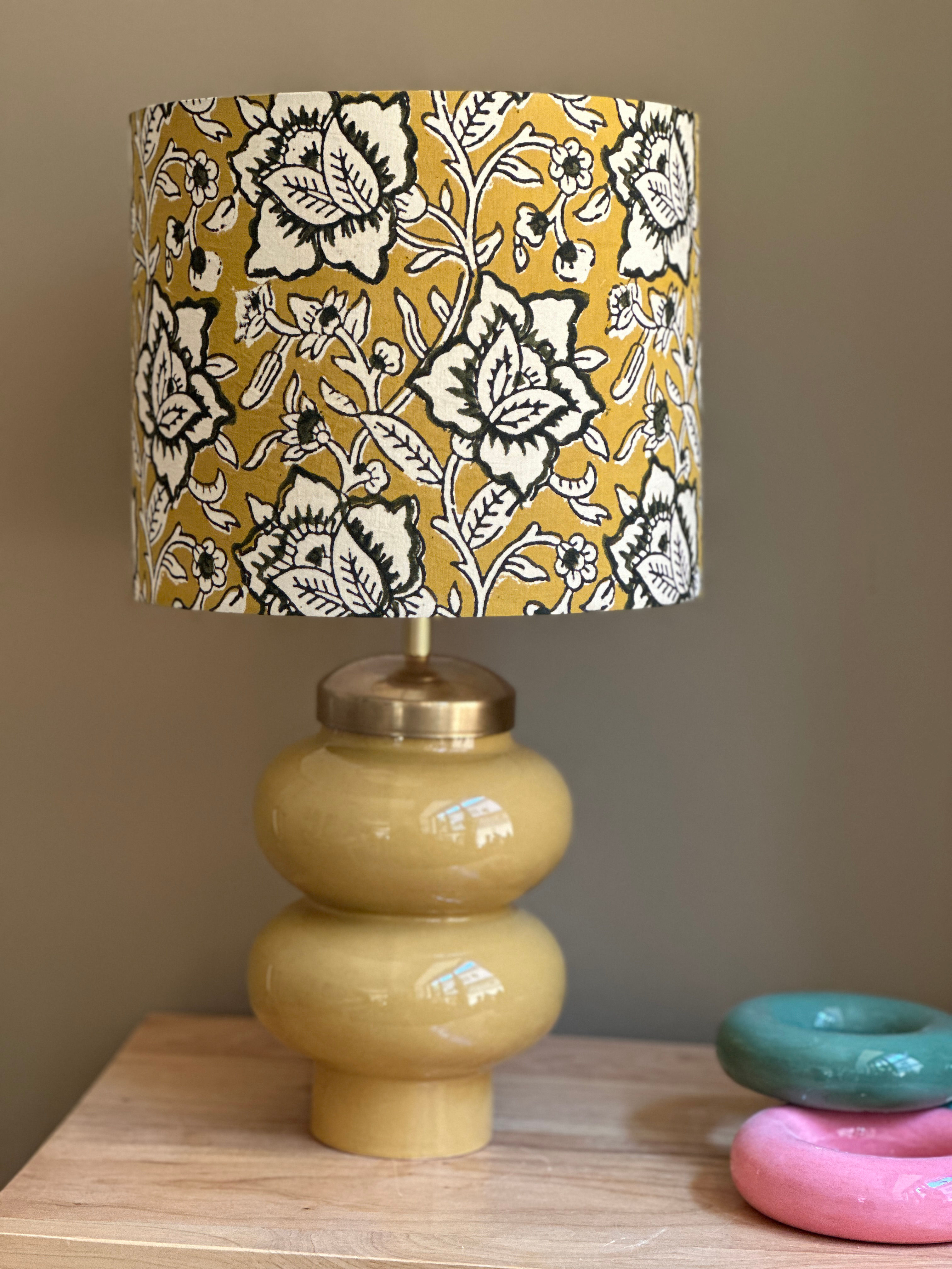 Mustard Ceramic Lamp
