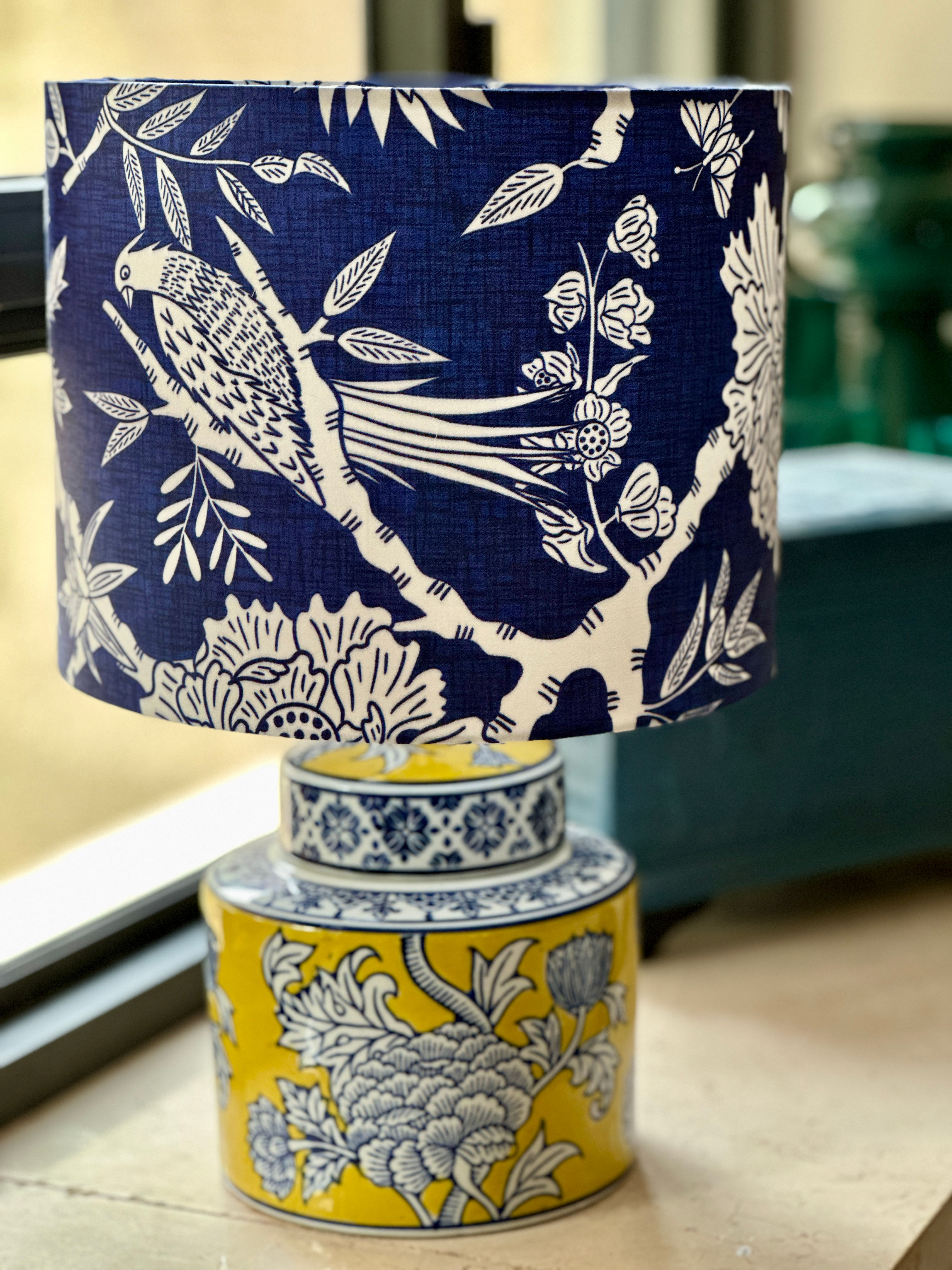 Blue & Yellow Garden Lamp (S)