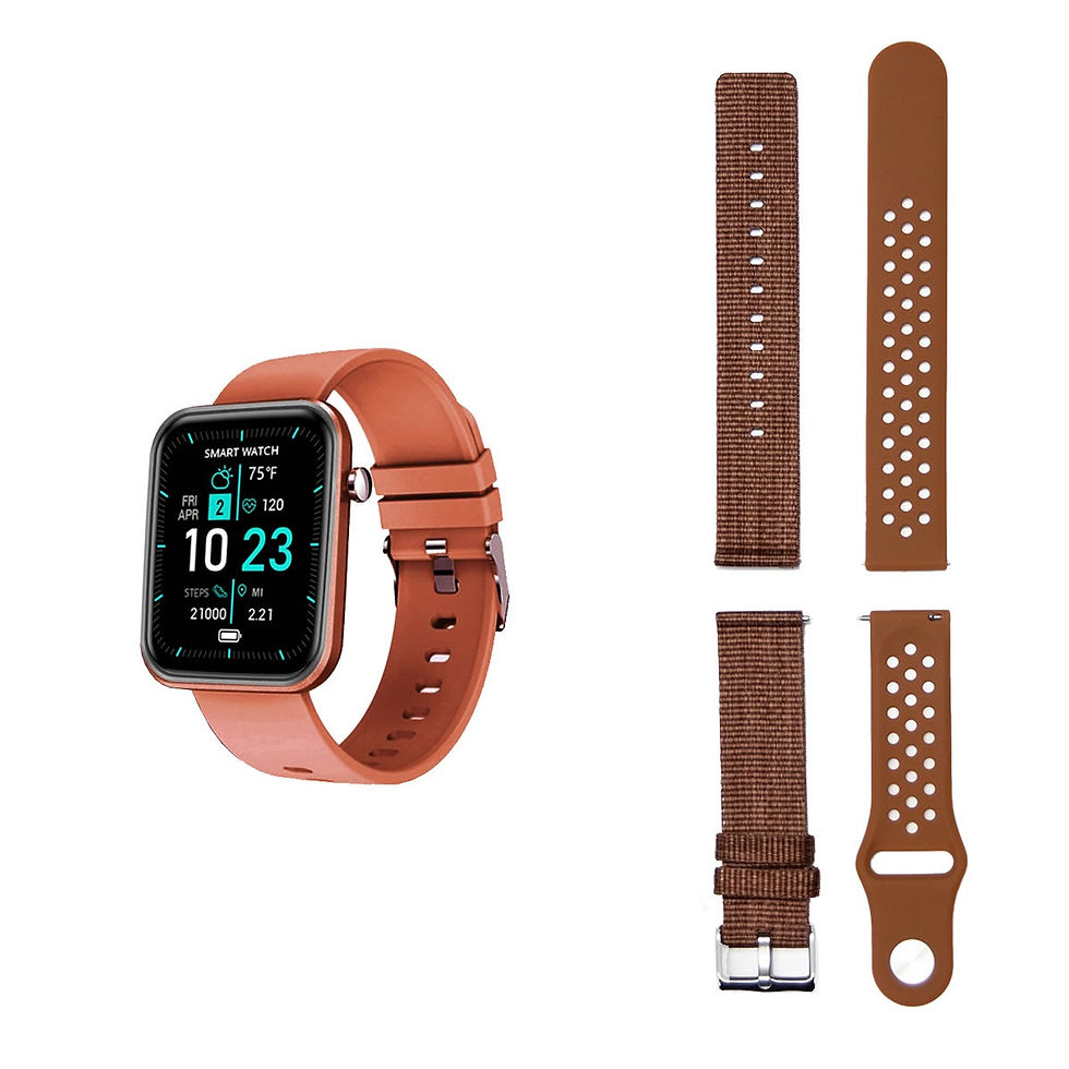 Thumbnail: Advanced Smartwatch With Three Bands And Wellness + Activity Tracker