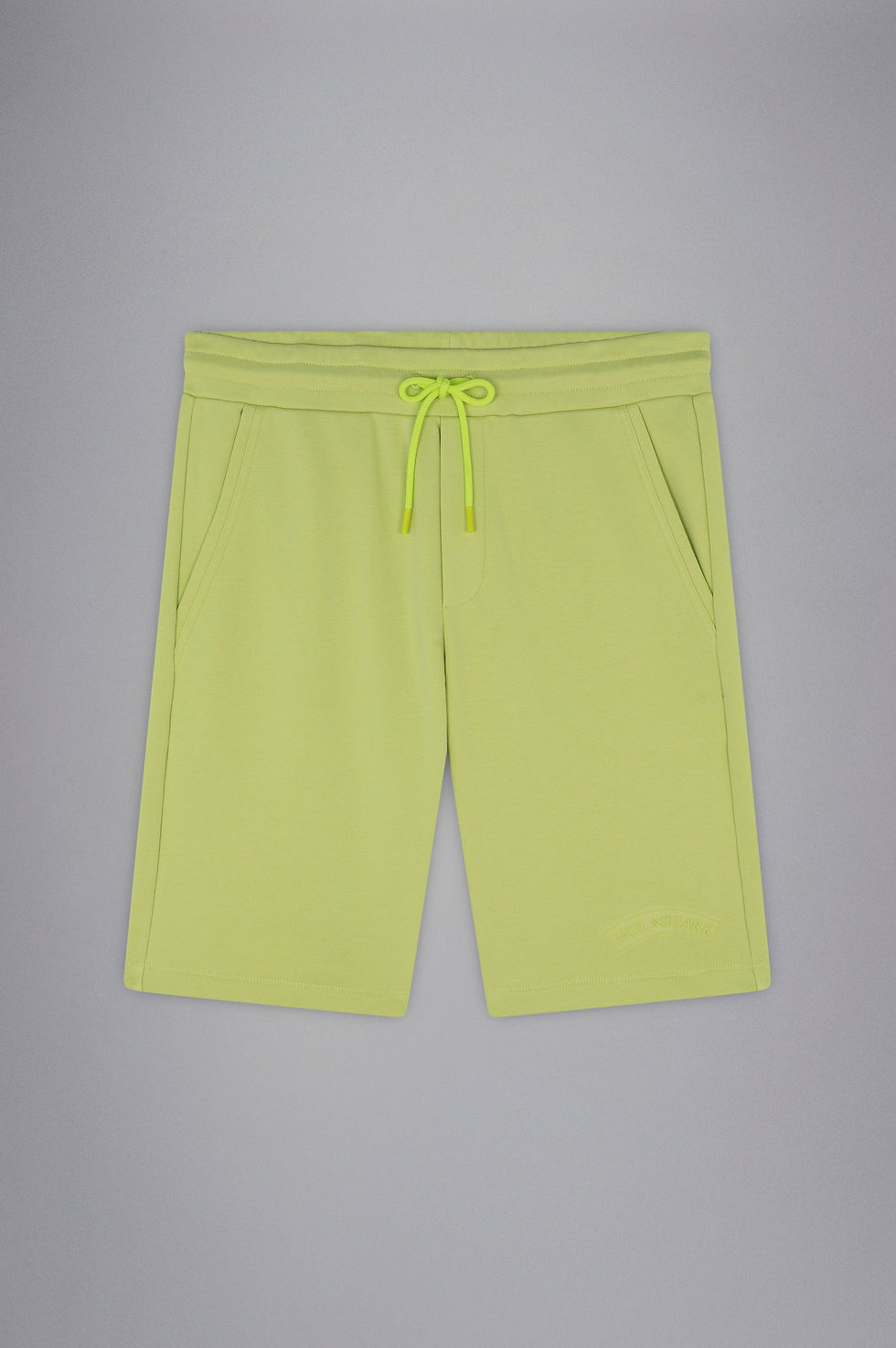 Short de sport vert citron, cordon de serrage, poche, 50 Fili Stretch Cargo Pants.