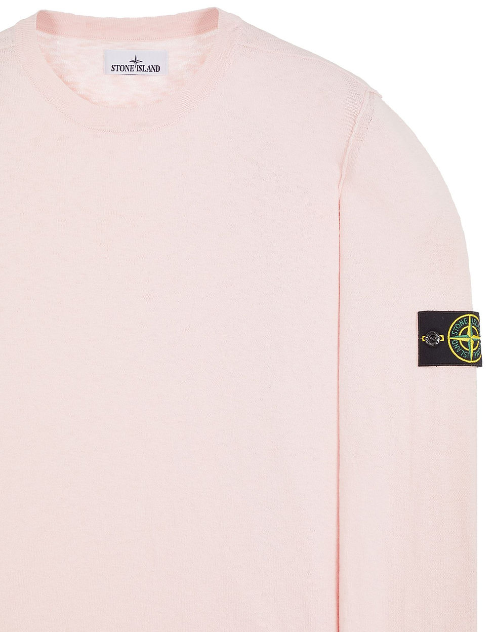 Miniature : Sweat-shirt rose Stone Island. Le sweat-shirt est sur fond blanc.