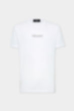 T-shirt blanc avec texte imprimé, Cool Fit Outline Logo T-Shirt, Boutique Karsenty.