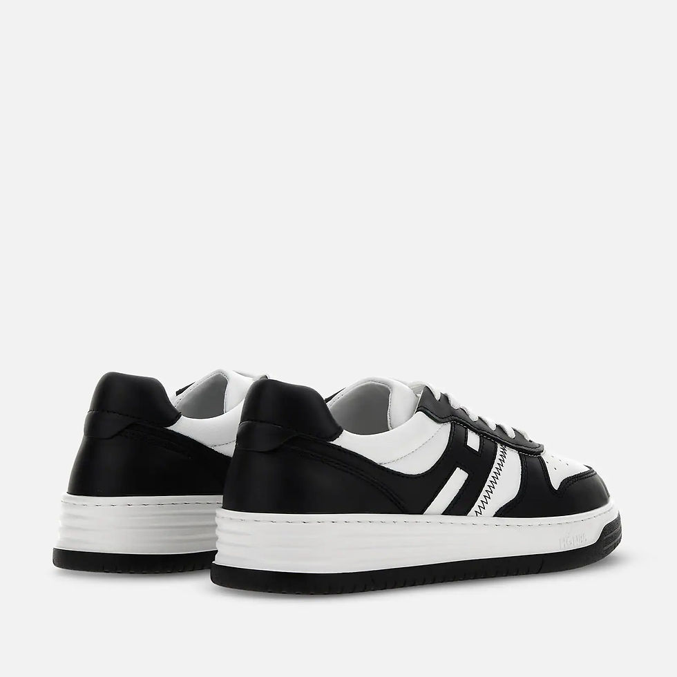 Miniature : Sneakers bicolores noir et blanc, chaussures de sport, Boutique Karsenty.