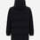 Miniature : Black coat, Veste Oversize en jersey de coton mélangé, with high collar, winter wear, fashion.