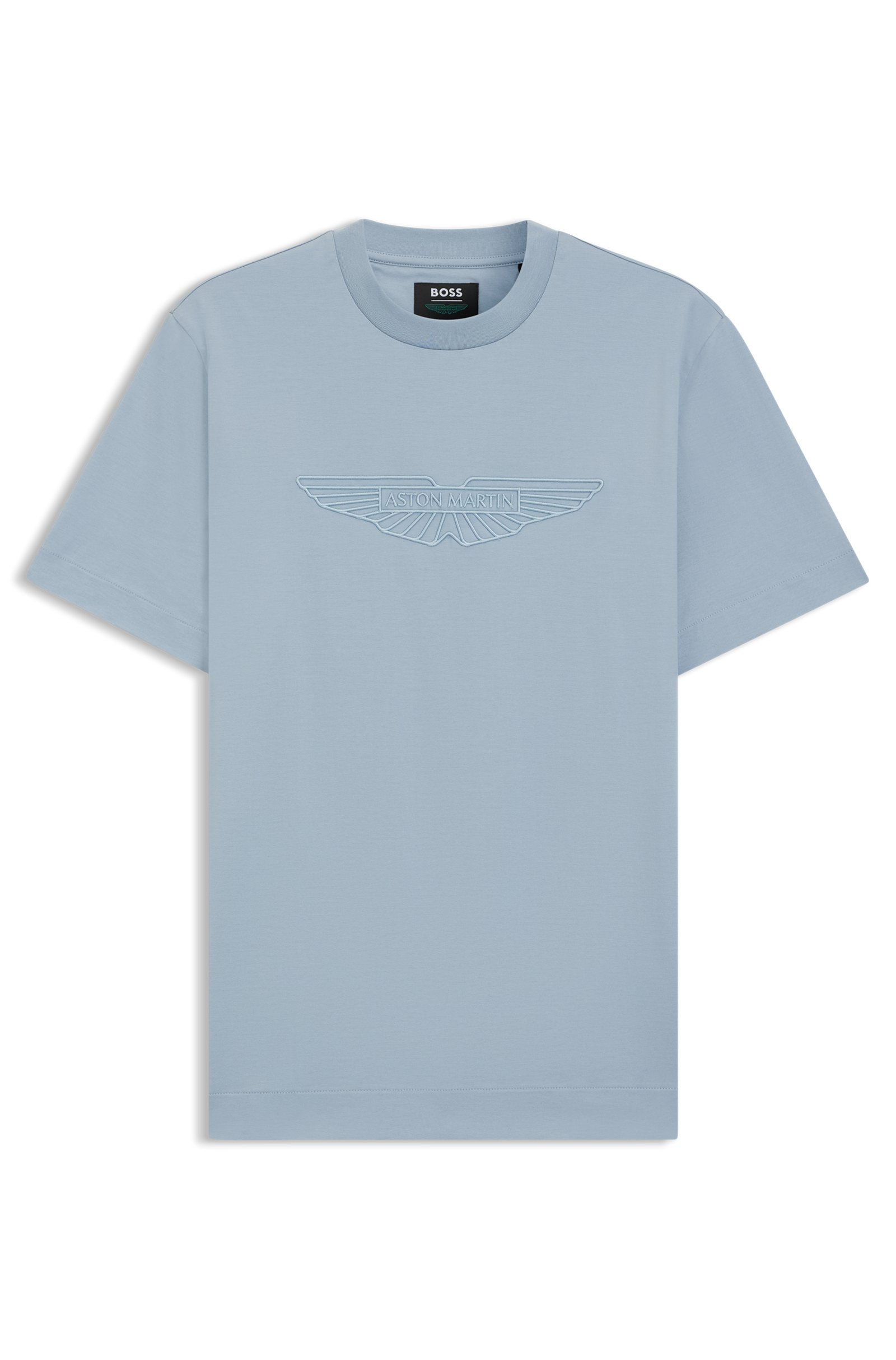 T-shirt en coton mercerisé BOSS x ASTON MARTIN avec détail aile
