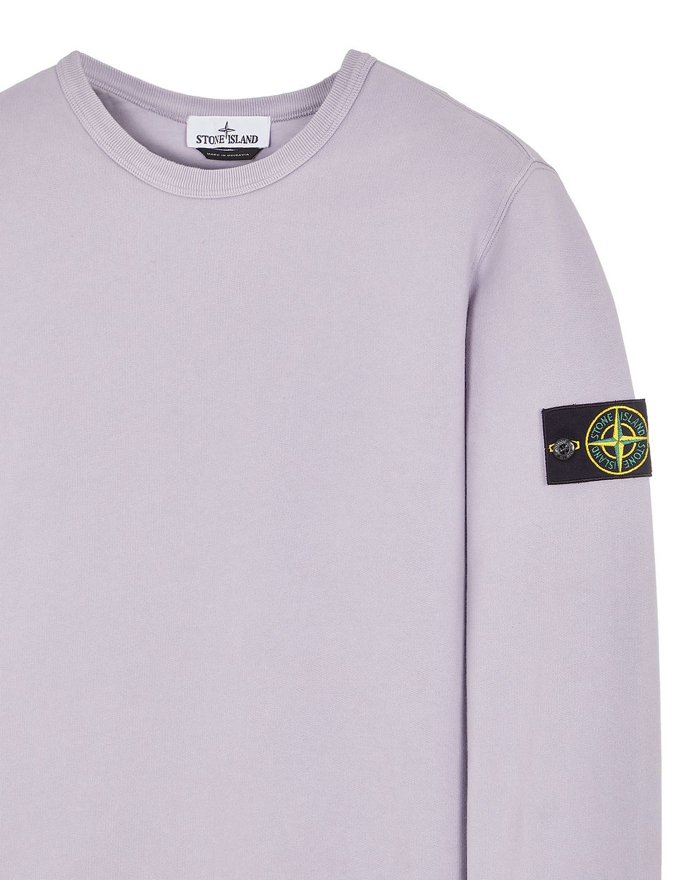 Miniature : Sweat-shirt Stone Island violet clair avec logo, pour l'homme, Boutique Karsenty.