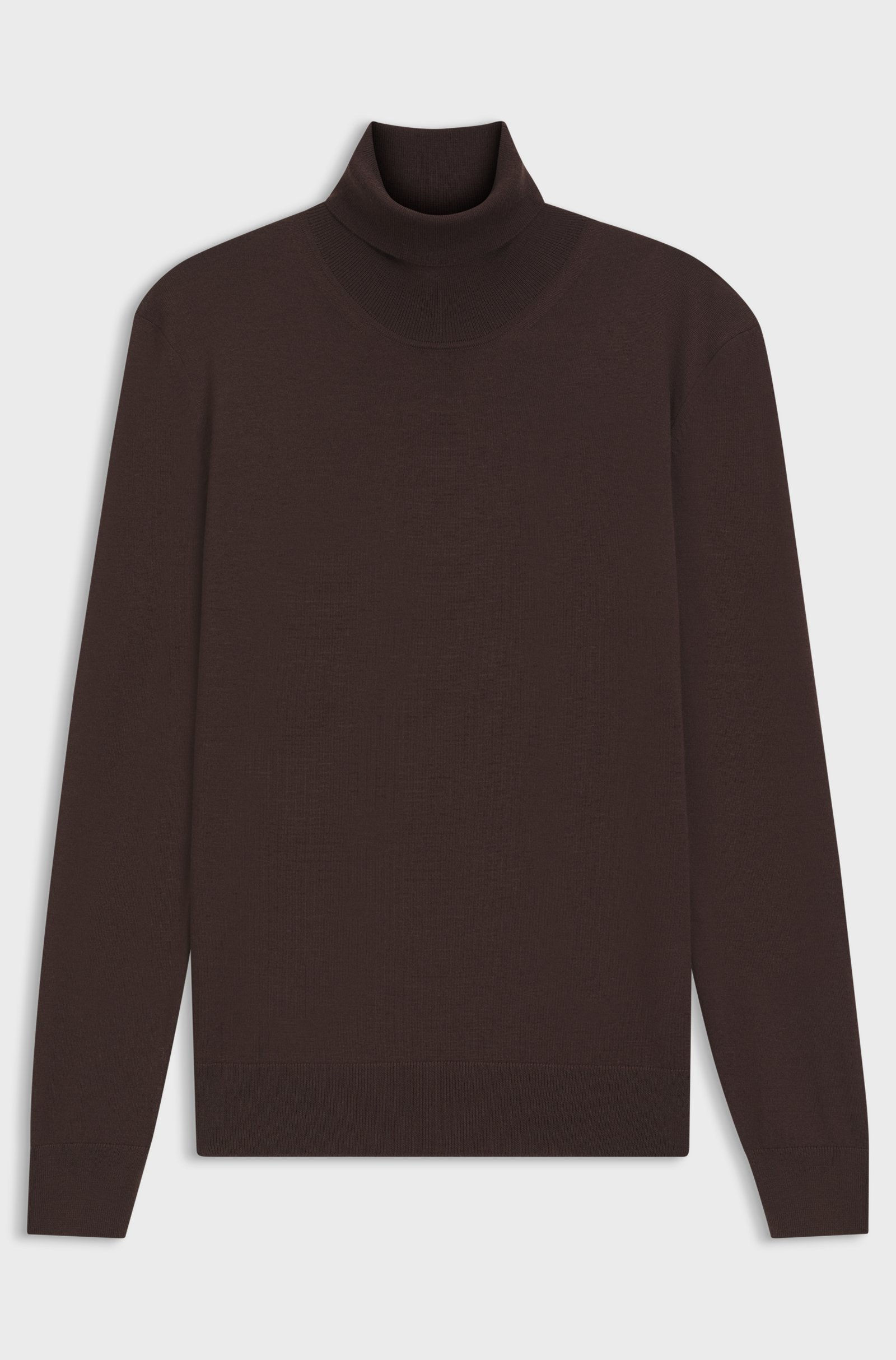 Pull à col roulé en laine mérinos extra fine