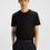 Miniature : Homme portant un T-shirt noir slim en coton mercerisé, look décontracté, Boutique Karsenty