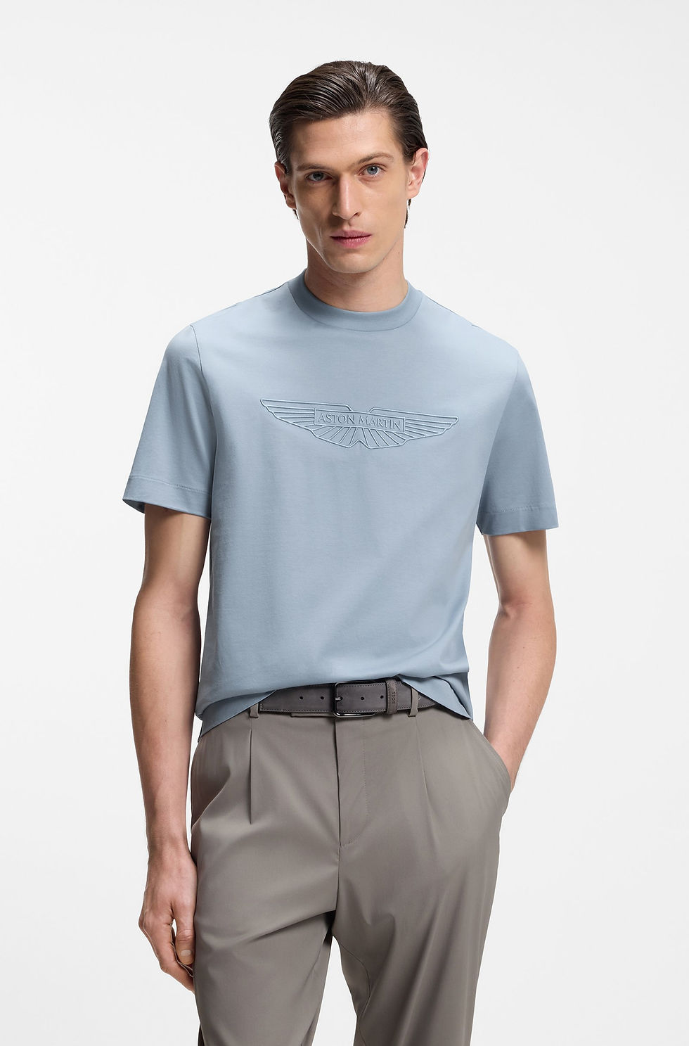 Miniature : T-shirt en coton mercerisé BOSS x ASTON MARTIN avec détail aile