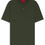 Miniature : T-shirt vert Hugo Boss avec logo. 1200012 ORGANIC COTTON CORDUROY 800. Pour homme.
