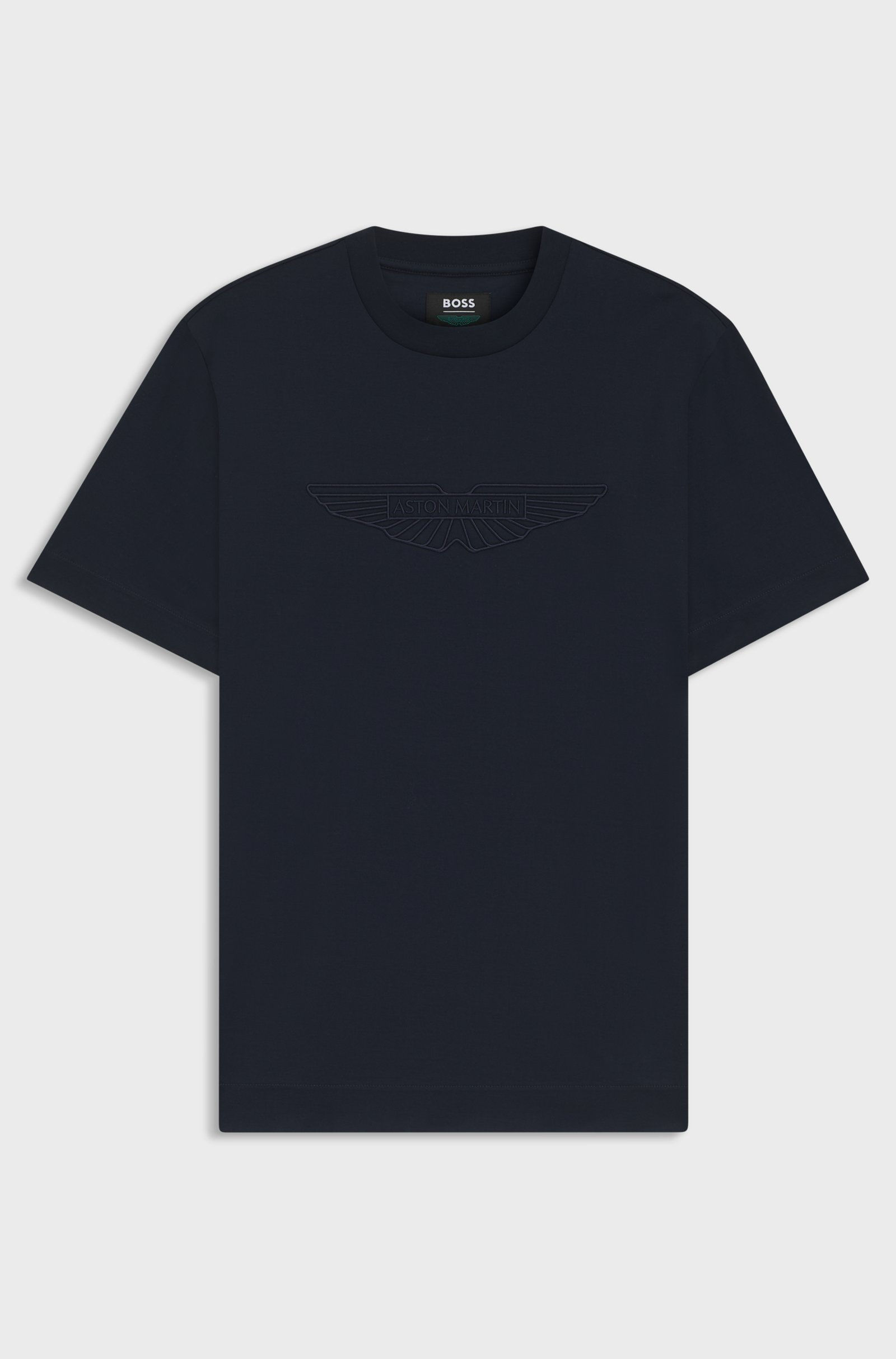 T-shirt en coton mercerisé BOSS x ASTON MARTIN avec détail aile