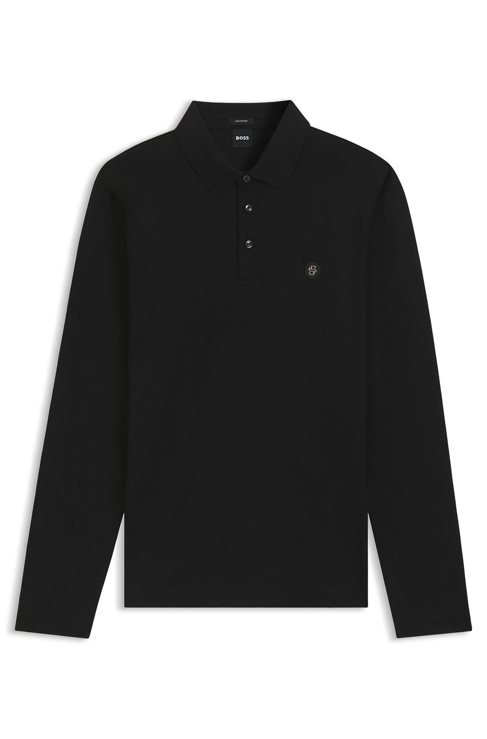 Polo en coton mercerisé à monogramme Double B