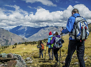 hiking tour in mountains