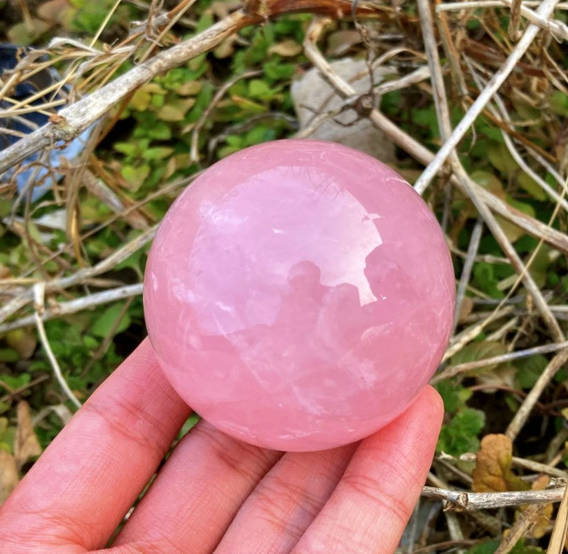 Thumbnail: Natural Rose Quartz Sphere 45-55MM