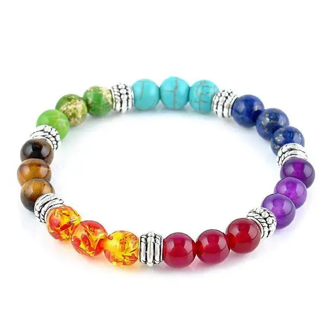 New Seven Chakra Bracelet 8MM