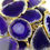 Thumbnail: Agate Slice Pendant Gold Plated Purple