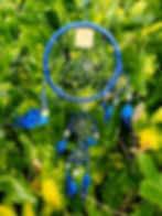 Handmade Dream Catcher Mirror : Blue