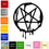 Thumbnail: Inverted Pentagram Sticker #11