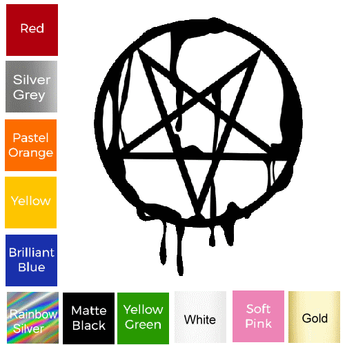 Inverted Pentagram Sticker #11
