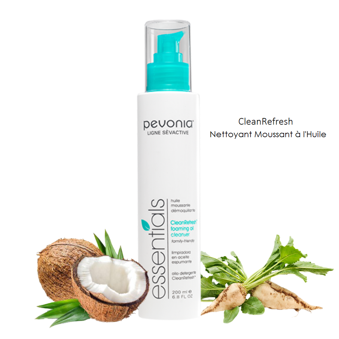 Ligne Sévactive Huile moussante nettoyante huile d'olive et pamplemousse.