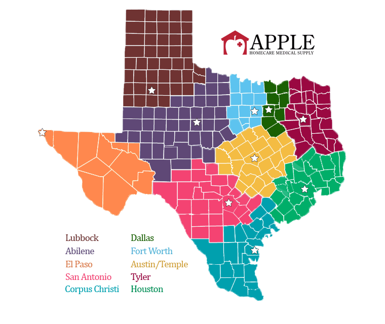 medical supply texas county coverage area, medical supply near me