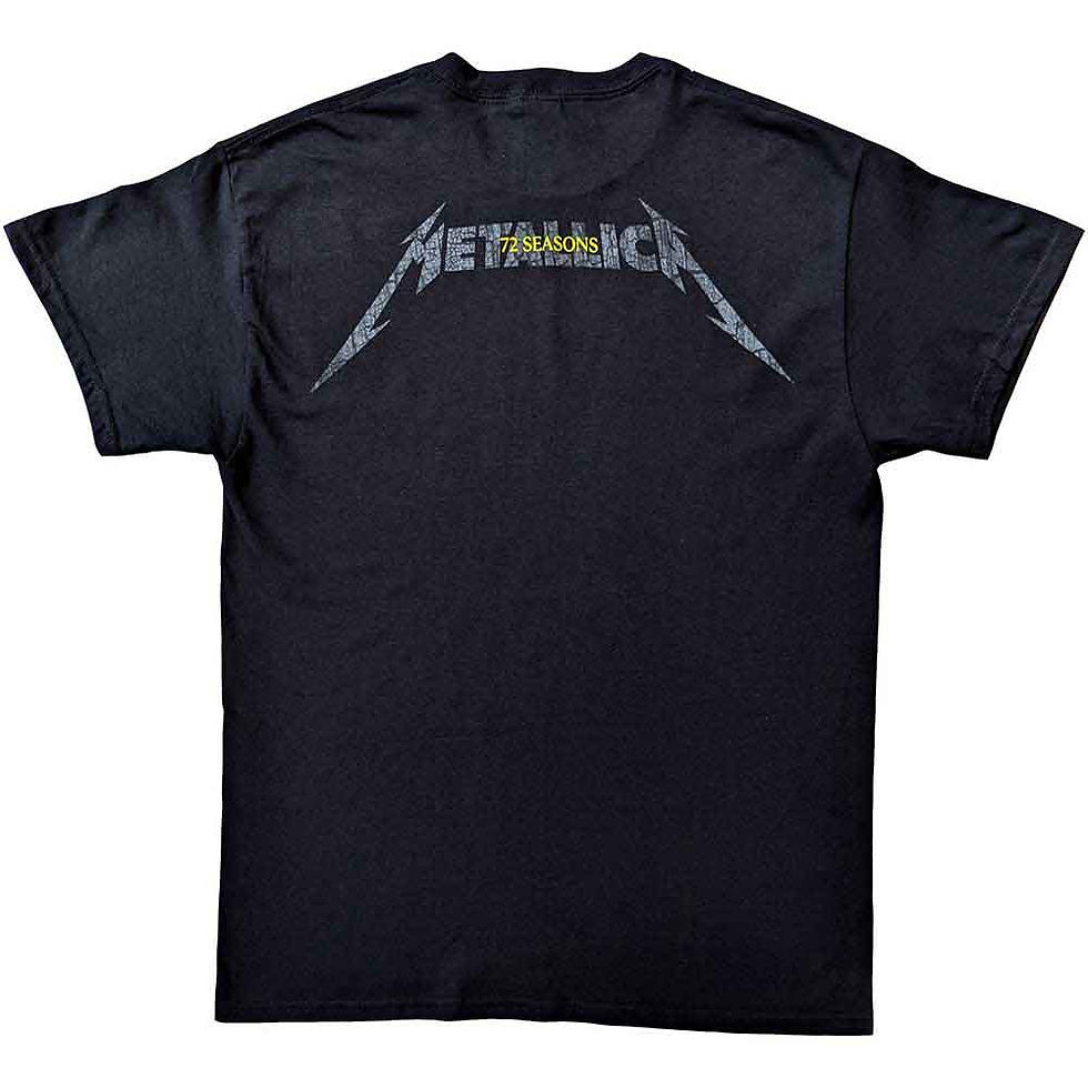 Miniatura: METALLICA 72 Seasons Charred Logo (Black) (Back Print)