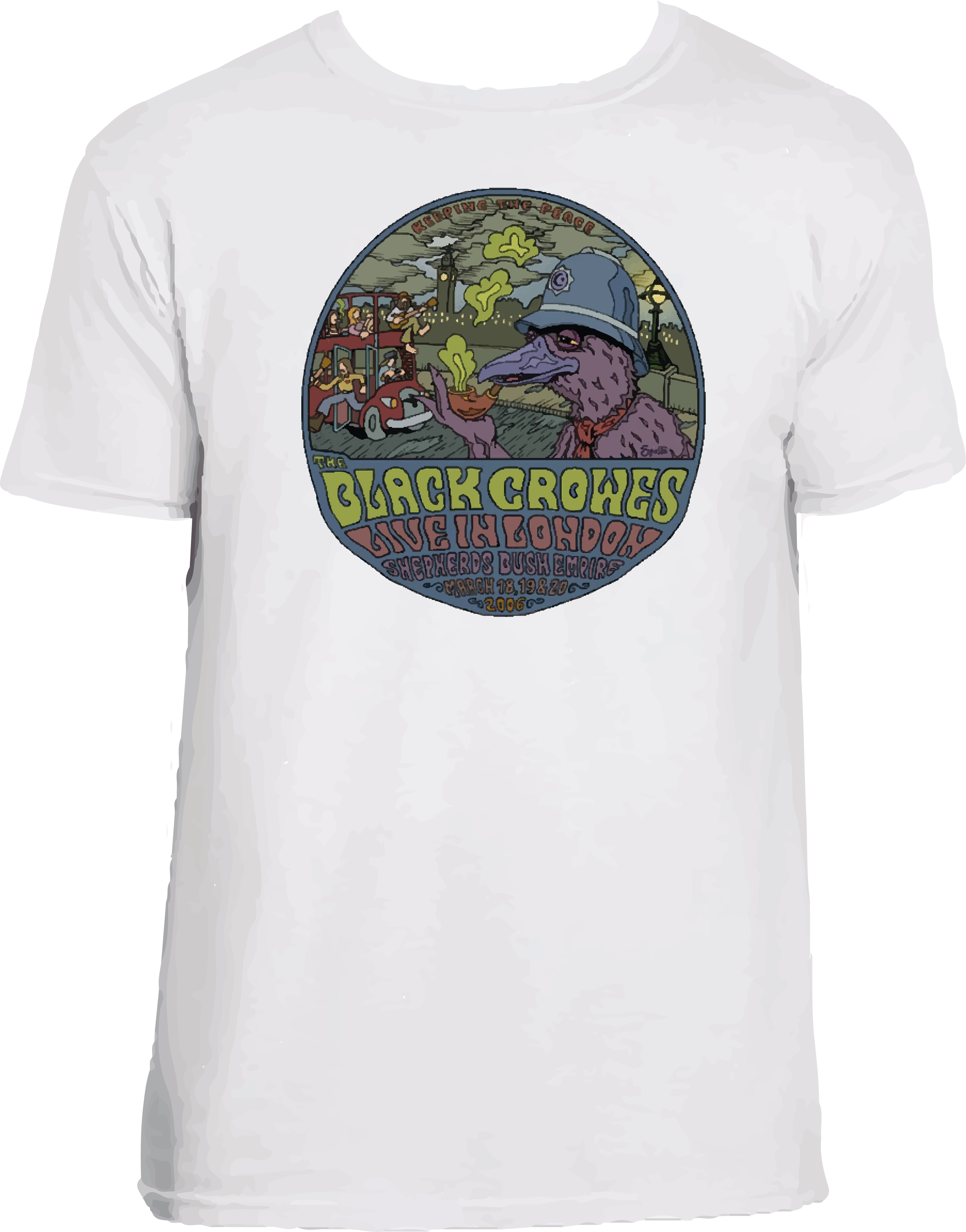 CM194 CAMISETA THE BLACK CROWS LIVE IN LONDON