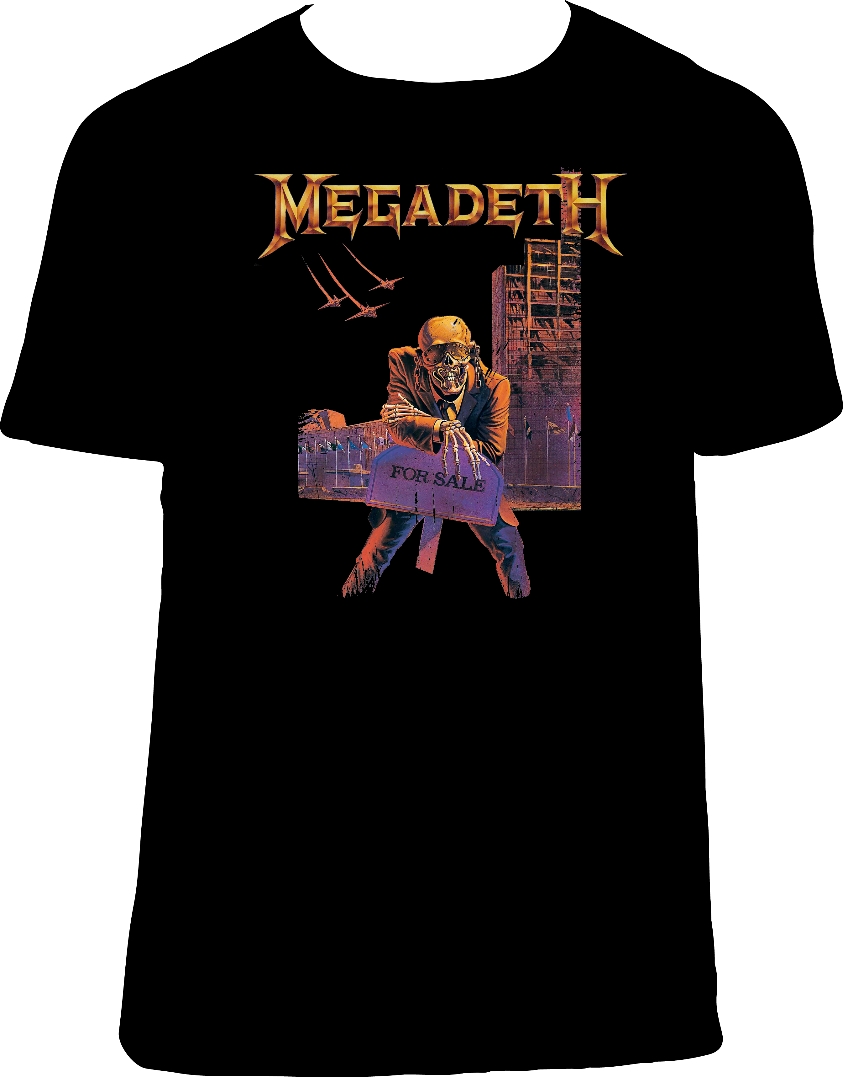 CM443 CAMISETA MEGADETH PEACE SELLS