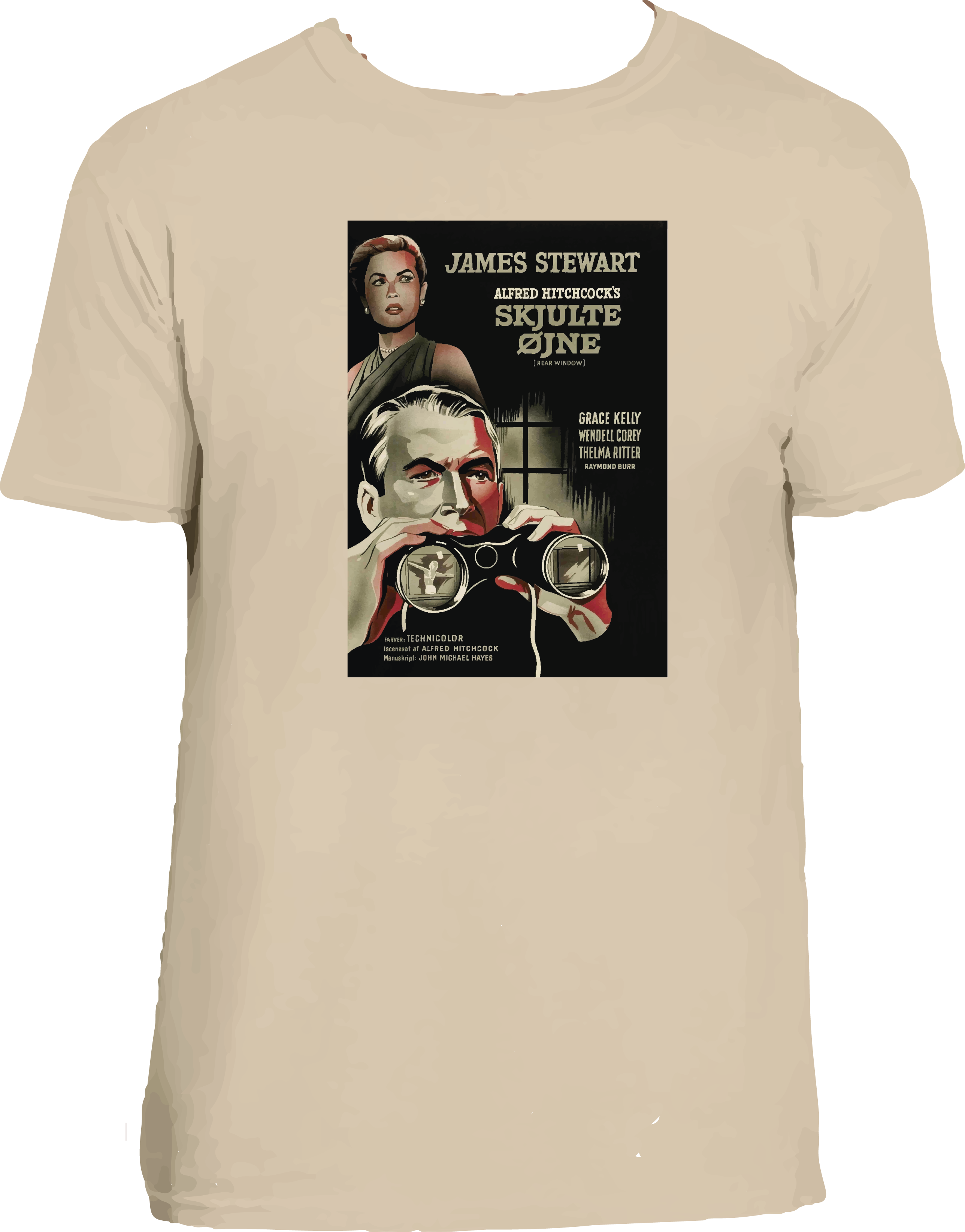 CAMISETA LA VENTANA INDESCRETA (HITCHCOCK)