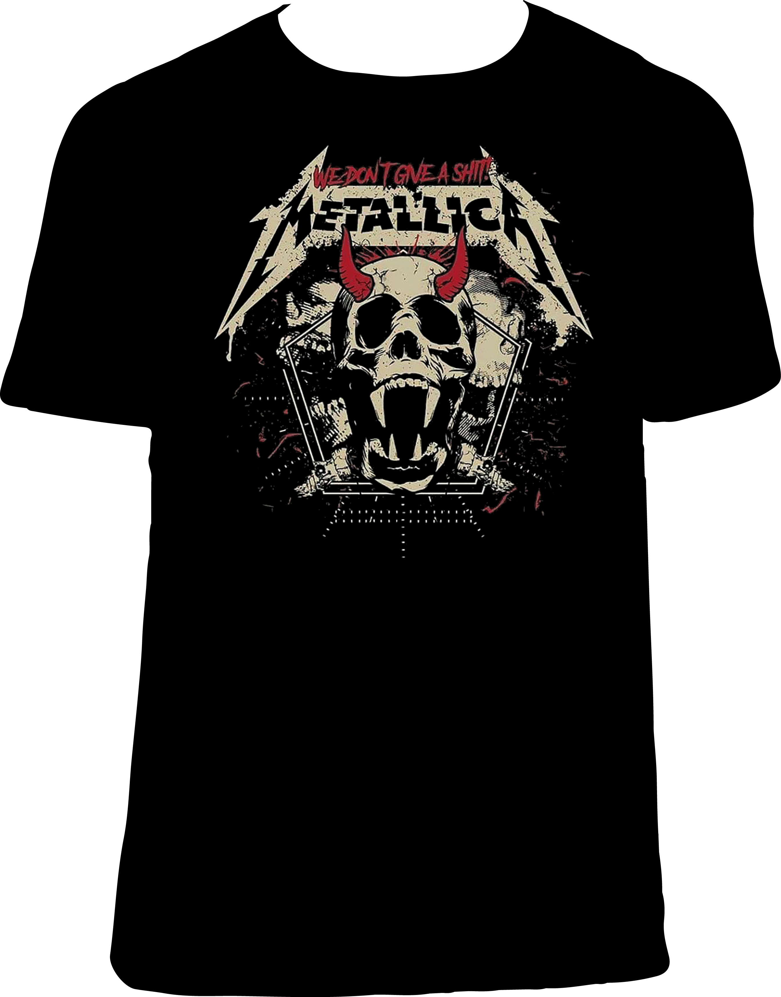 CM461 CAMISETA METALLICA WE DON'TGIVE A SHIT