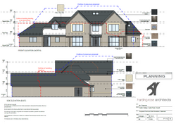 Proposed Front and Side Elevations - Materials