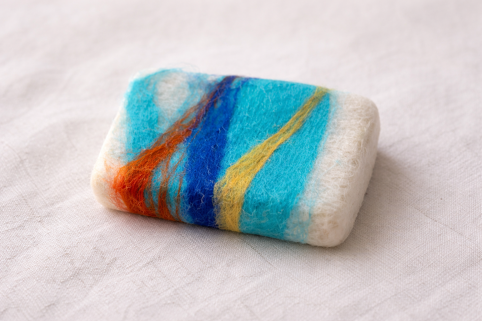 felted soap