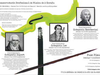 Programa actividades III Concurso Soncello
