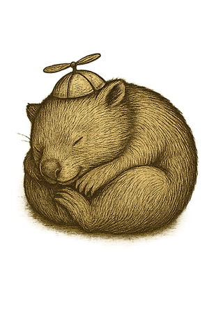 20250612_1428_Sleepy Wombat Resting_remix_01jxh699ttepgry73d9kv7hen6.png
