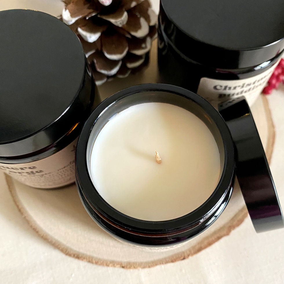 Bougie végétale parfumée - collection de Noël