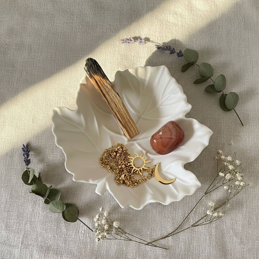 Coupelle vide poche en forme de feuille d'érable