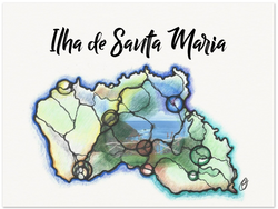 Santa Maria on my Mind - Museum-Quality Matte Paper Poster 15x20 cm / 6x8″