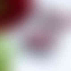 Holzkette aus Nussbaum in Herzform mit stabilisierten roten Herzen