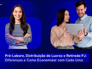 Profissionais analisando finanças e estratégias de retirada PJ