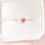 Thumbnail: Crown Pink Heart Tourmaline Ring