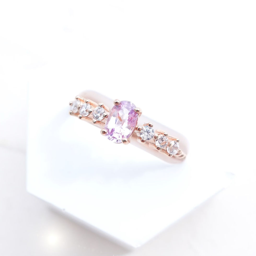 縮圖：Bille Cherry Pink Sapphire Ring
