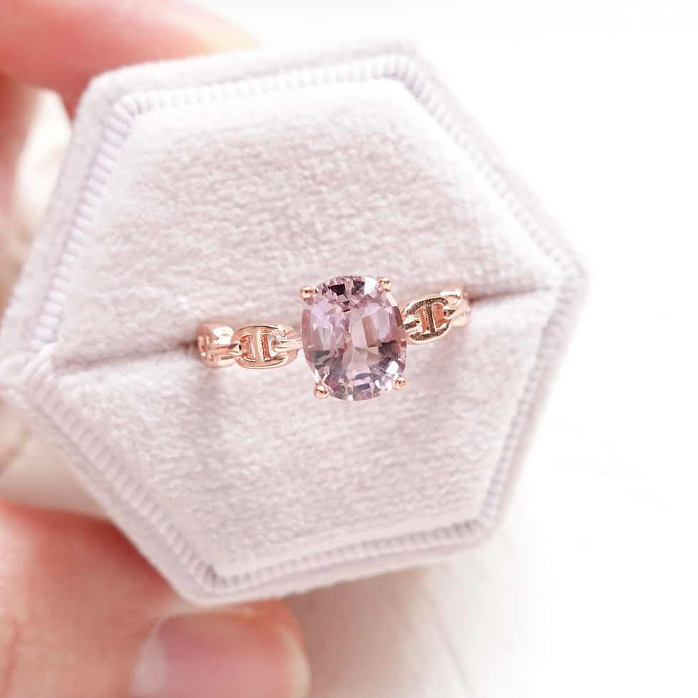 縮圖：Champagne Pink Spinel Ring
