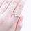 Thumbnail: Bille Sea Blue Fancy Color Sapphire Ring