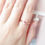 Thumbnail: Crown Pink Heart Tourmaline Ring