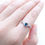 Thumbnail: Peacock Blue Sapphire Ring