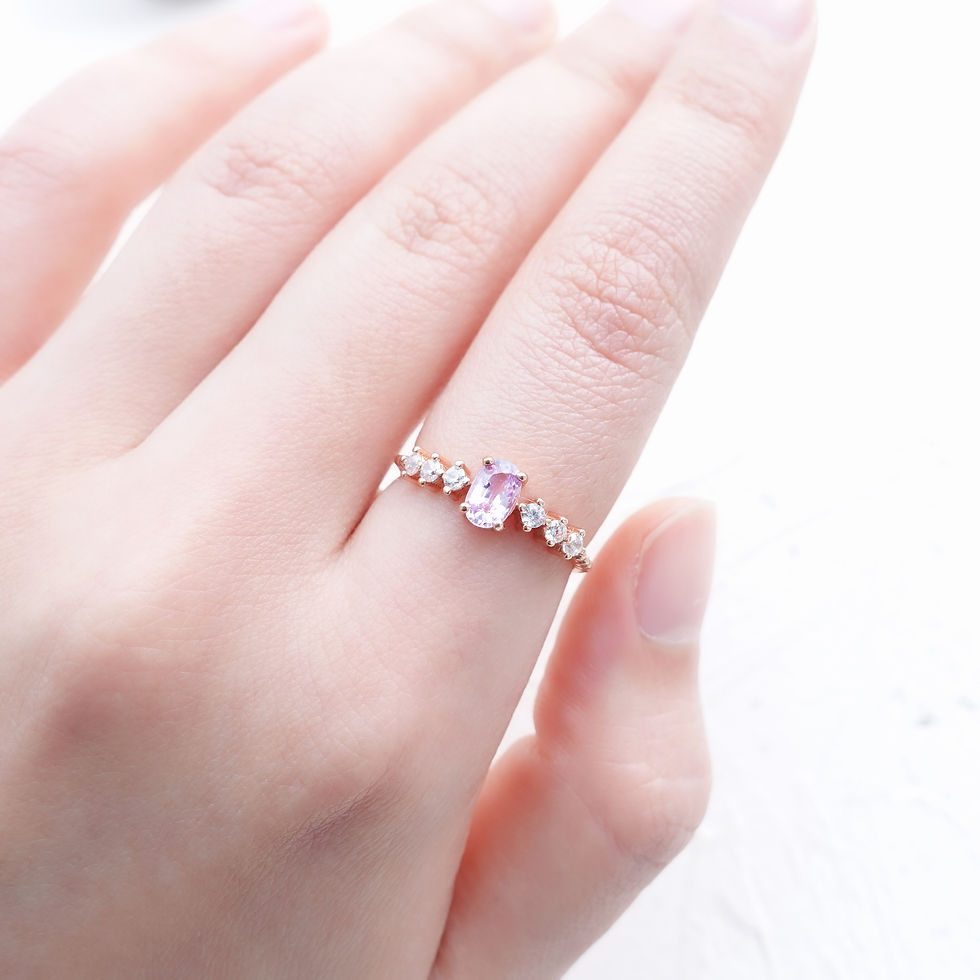 縮圖：Bille Cherry Pink Sapphire Ring